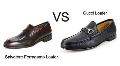 ferragamo vs gucci|Gucci vs Ferragamo loafers.